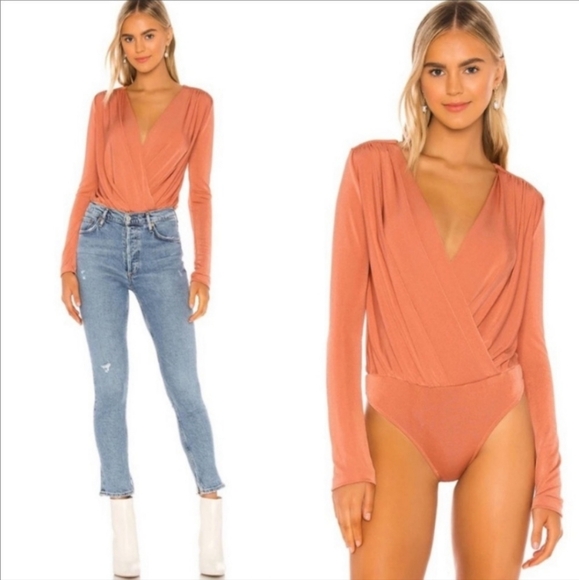 Free People Turnt Bodysuit In Ginger Spice Size XS - Picture 1 of 7